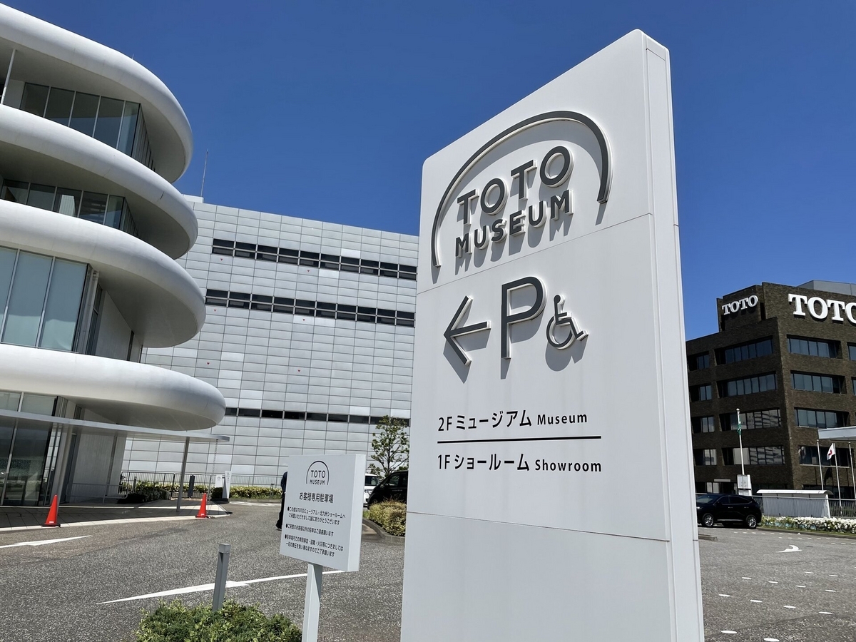 TOTOミュージアムの案内看板