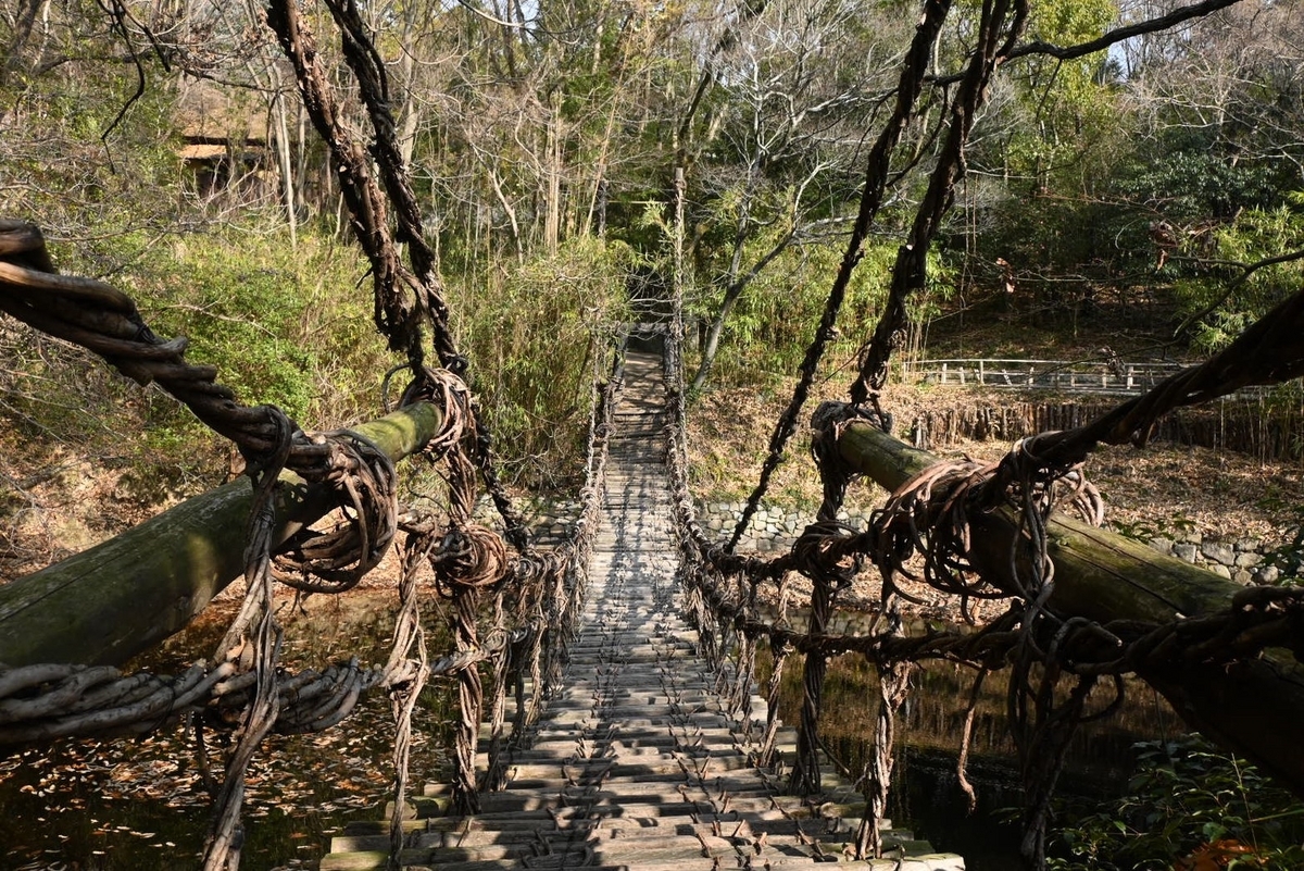 四国村に設置されているかずら橋
