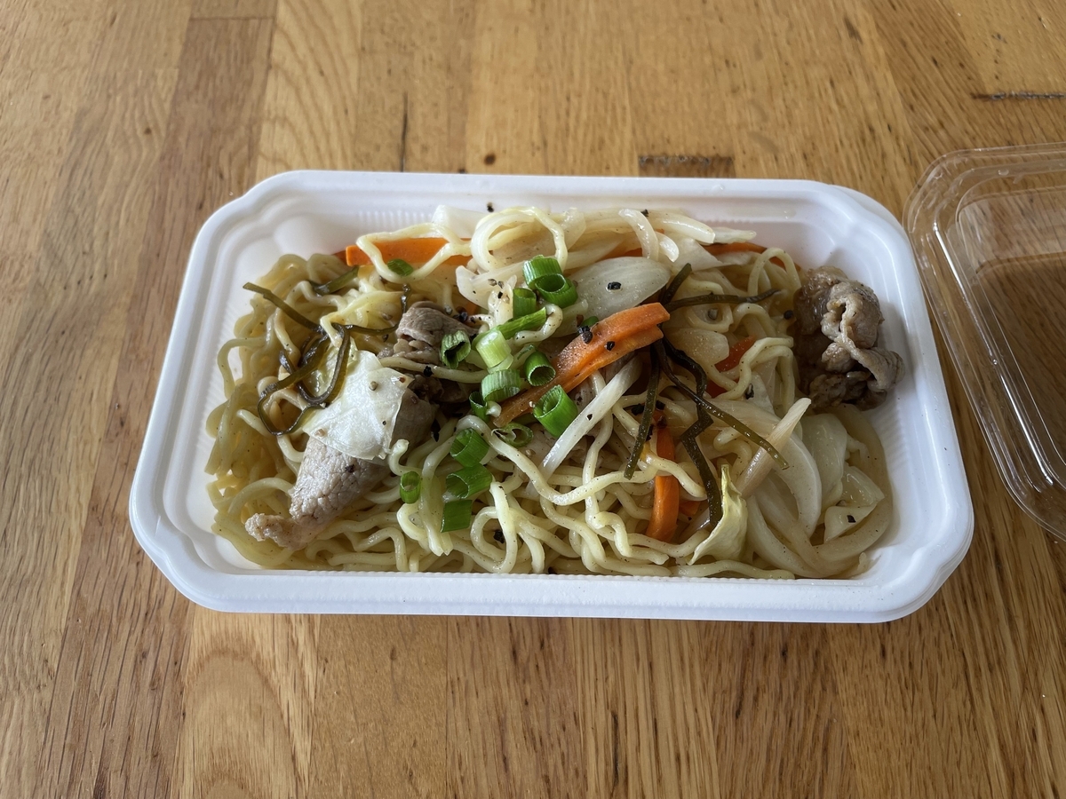 自販機で買った焼きそば