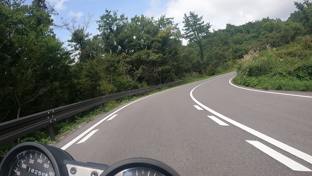 ヘアピンカーブに侵入するシーン